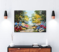 Obraz Maľovaná záhrada s kvetmi 1689